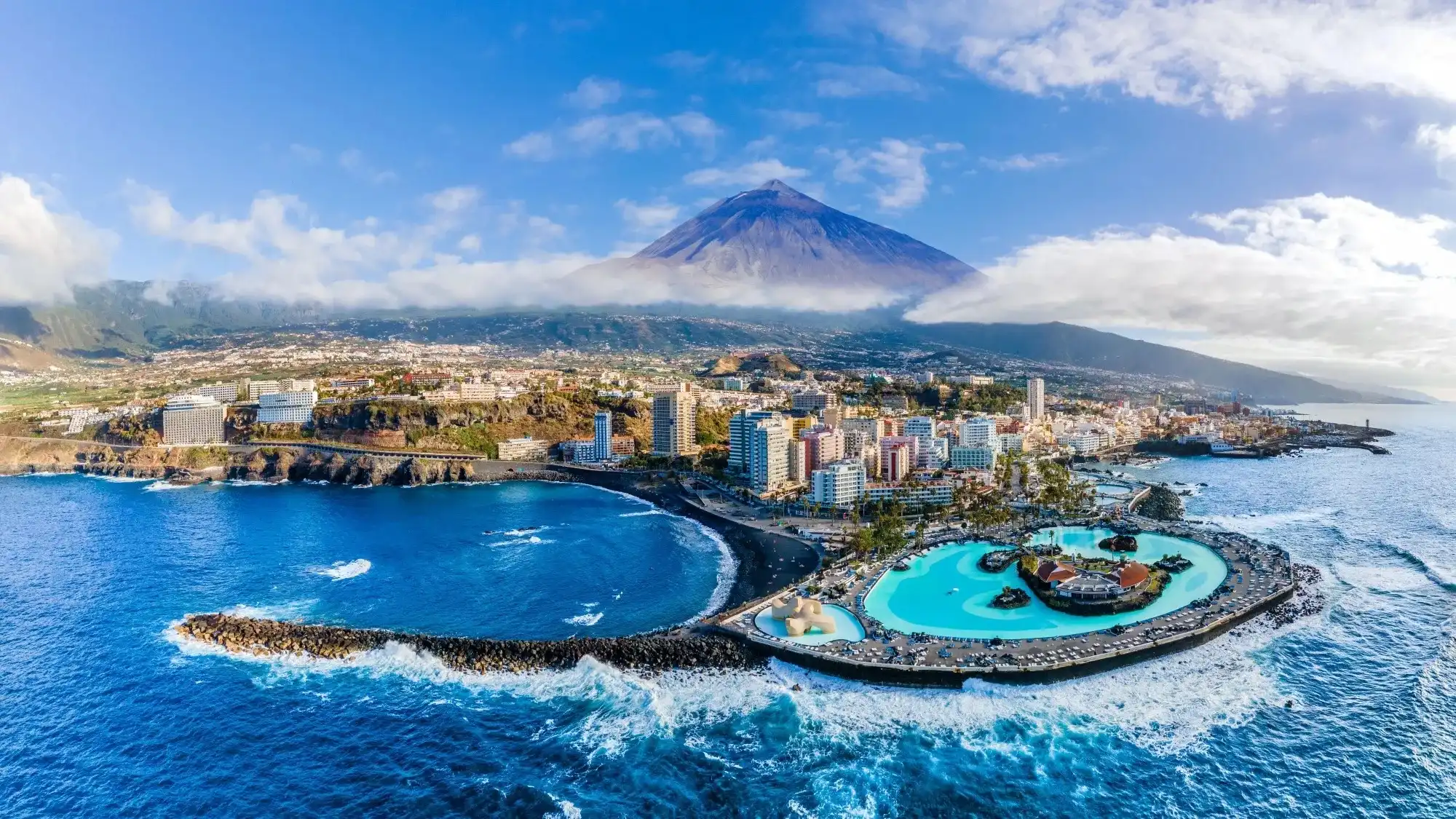 Panorama di Tenerife e del Teide