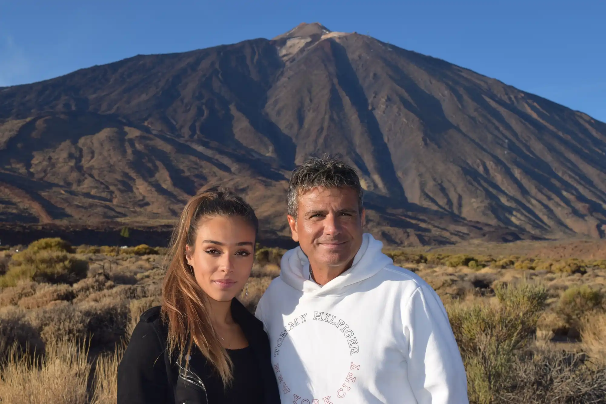 Martina e Graziano davanti al Teide